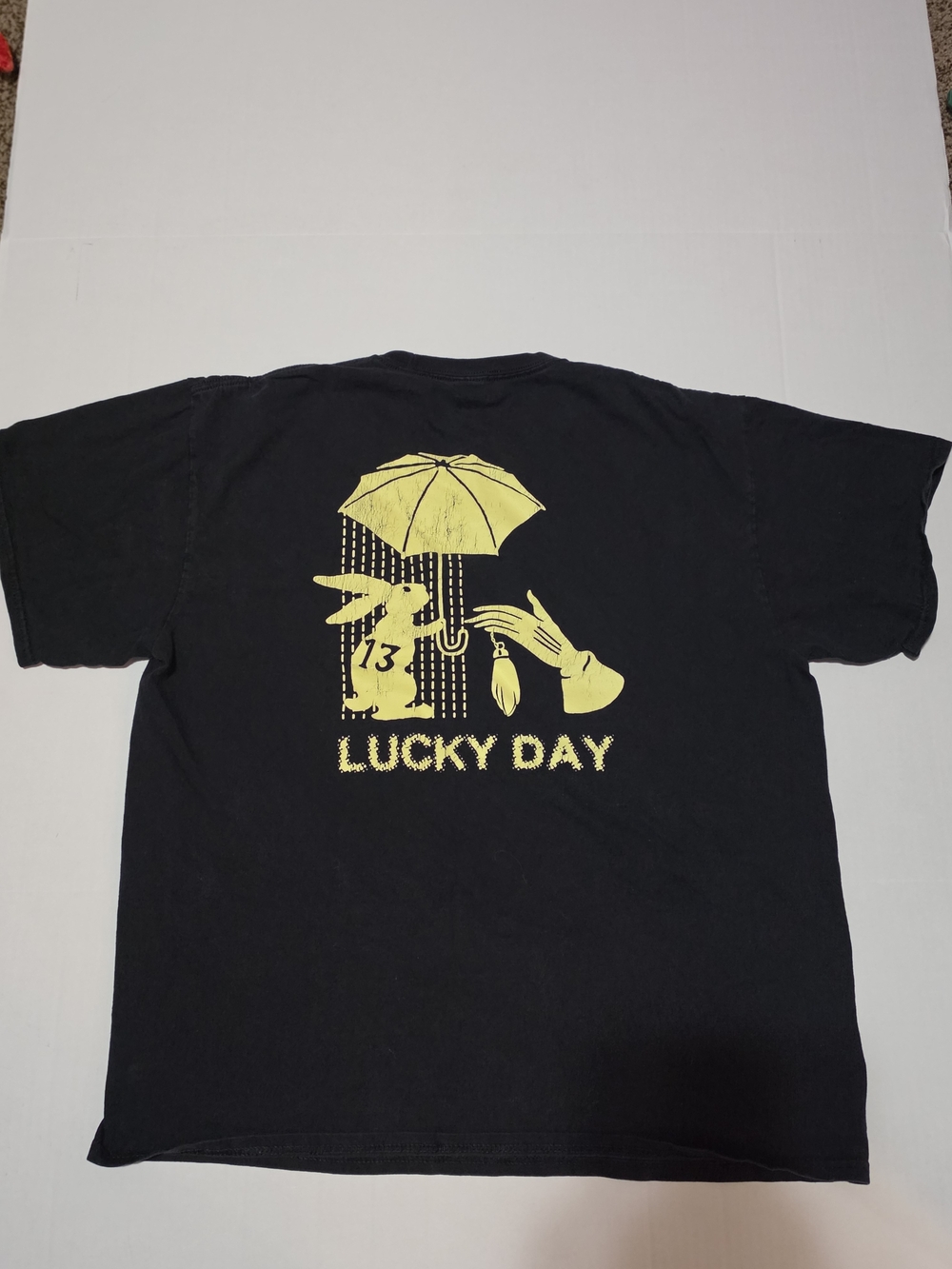Empyre Lucky Day Rabbit 13 Graphic Tee Men's Black Size XL